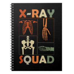 Cuaderno Radiología divertida del radiólogo de los huesos