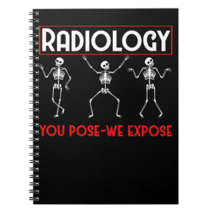 Cuaderno Radiología divertida del radiólogo del esqueleto