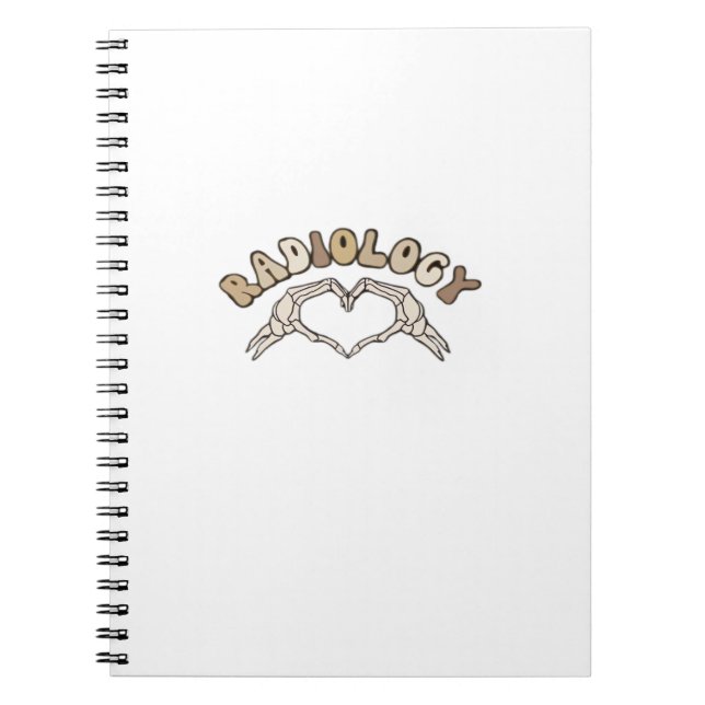 Cuaderno Radiología Skeleton Heart Hands Classic (Frente)