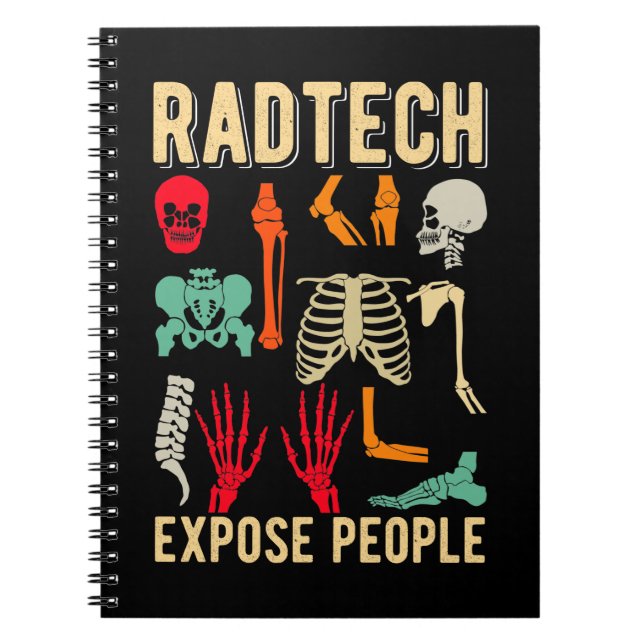 Cuaderno Radiólogo Esqueletos Radiología divertida Xray (Frente)