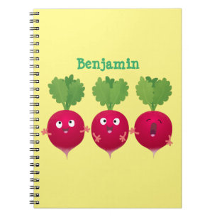 Cuaderno Radios cortos cantando verduras personalizados del