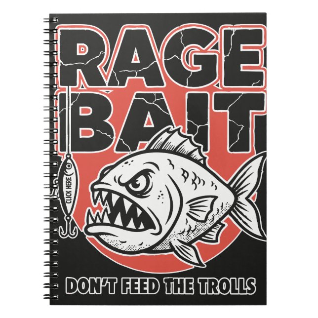 Cuaderno Rage Bait, Don’t Feed The Trolls (Frente)