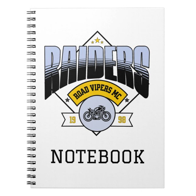 Cuaderno Raiders Road Vipers MC (Frente)