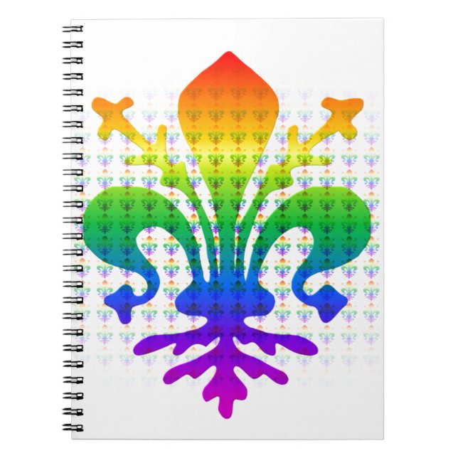 Cuaderno Rainbow Fleur-de-lis (Frente)