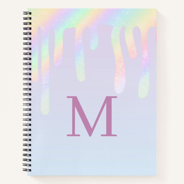Cuaderno Rainbow Glitter Aesthetic Composition (Anverso)