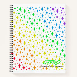 Cuaderno Rainbow Kaleidoscope Journal - Espectro CTFOD