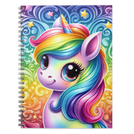 Cuaderno Rainbow unicorn cute fun notebook