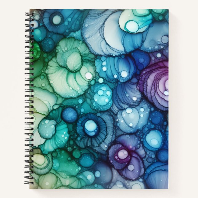 Cuaderno Raindrops Alcohol Ink Deluxe (Anverso)