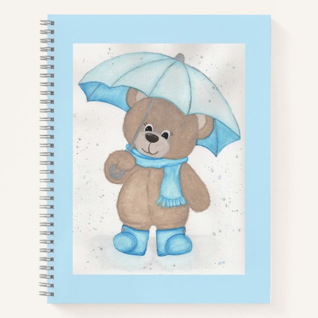 Cuaderno Rainy Daze Teddy Bear (Anverso)