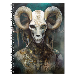 Cuaderno Ram Skull Surreal Fantasy Art