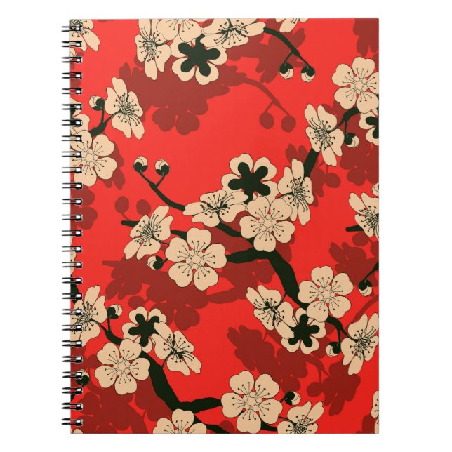Cuaderno Rama de cerezos japonesa: elegante (Frente)