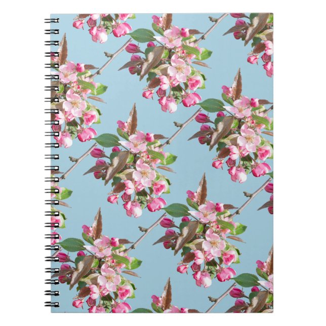 Cuaderno Rama de flores de manzana (Frente)