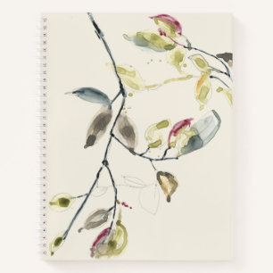 Cuaderno Rama de hoja de color