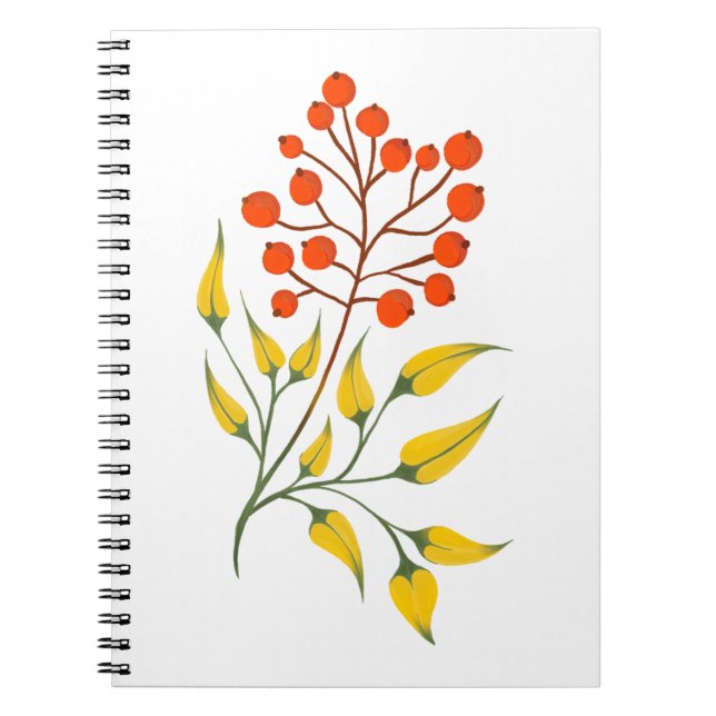 Cuaderno Rama de viburnum al estilo ucraniano. Ucrania (Frente)