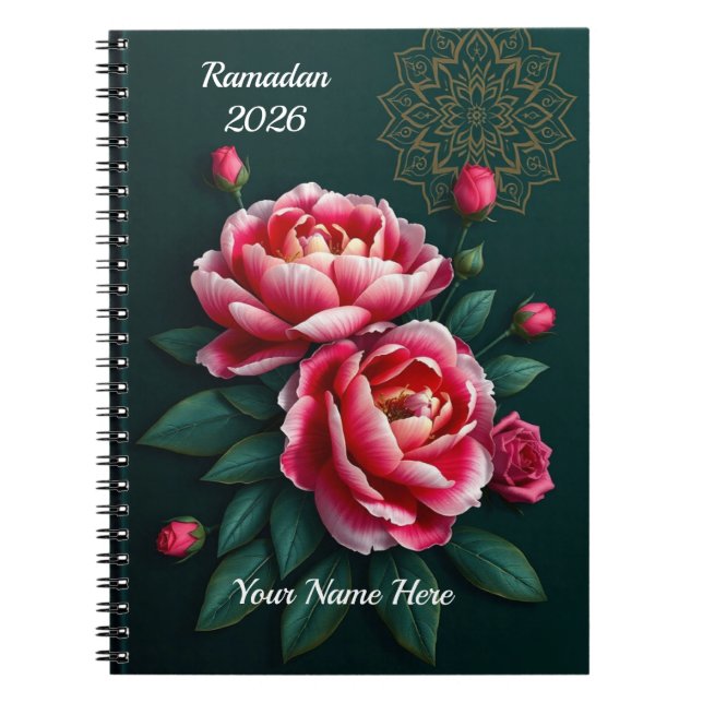 Cuaderno Ramadán Verde Esmeralda (Frente)