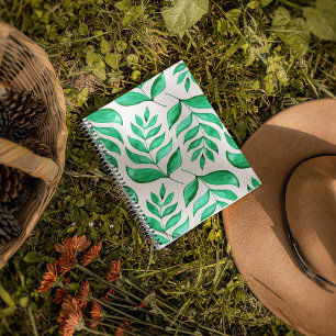 Cuaderno Ramas acuarelas simples - verde