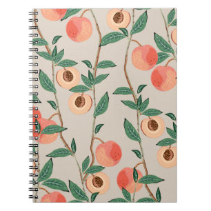Cuaderno Ramas de árboles de encurtido con hojas y frutos e