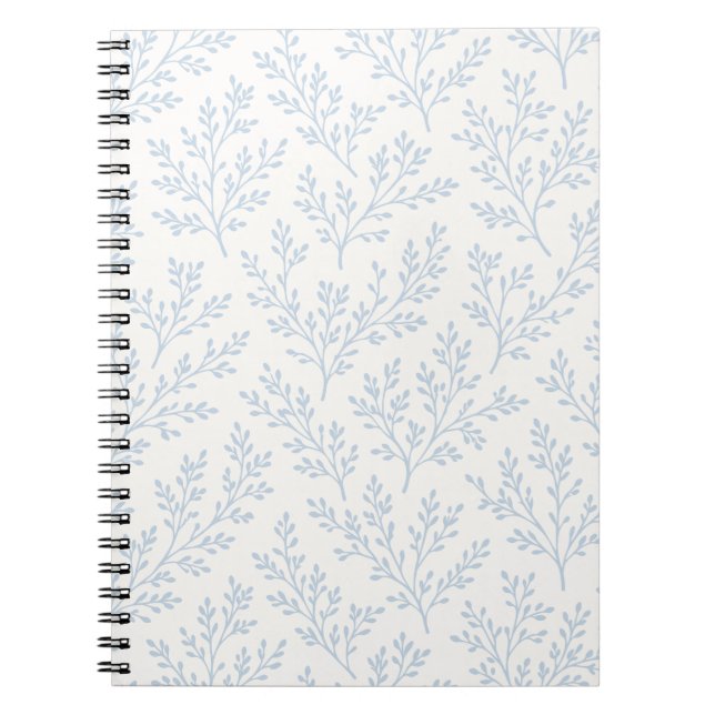 Cuaderno Ramas de bosque azul polvoriento - Neutral (Frente)