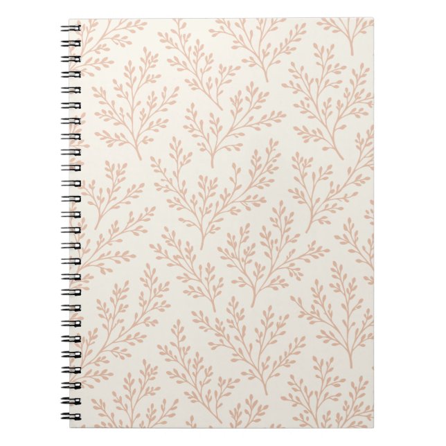 Cuaderno Ramas de bosque cálido albaricoque - Neutral (Frente)