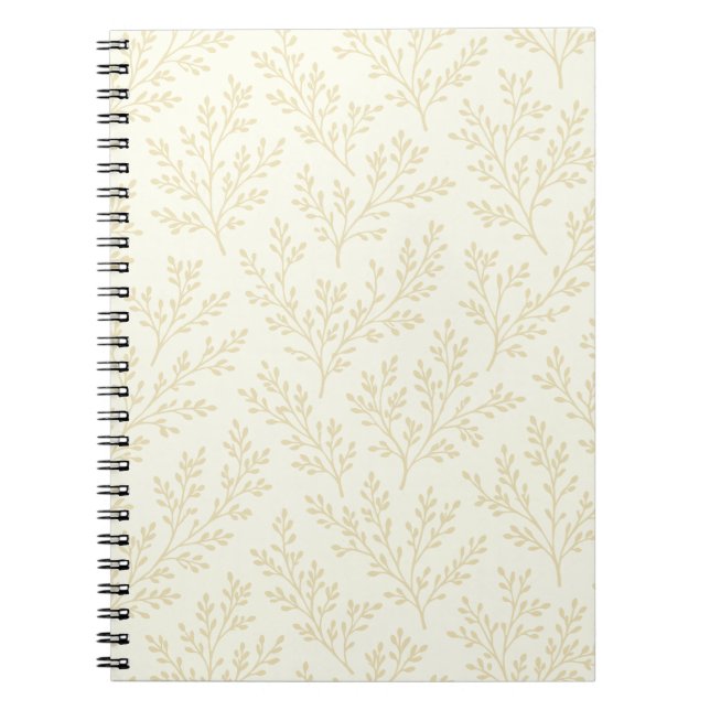 Cuaderno Ramas de bosque Trigo Dorado - Neutral (Frente)
