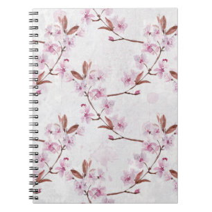 Cuaderno Ramas de flores de cerezo de primavera