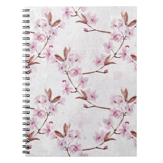 Cuaderno Ramas de flores de cerezo de primavera (Frente)