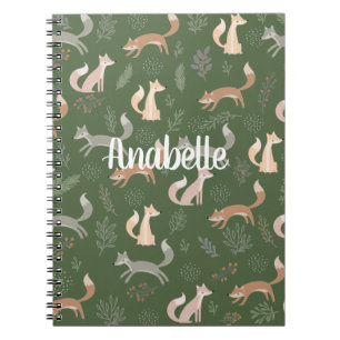 Cuaderno Ramas de invierno de Fox impecables y patrón de ho