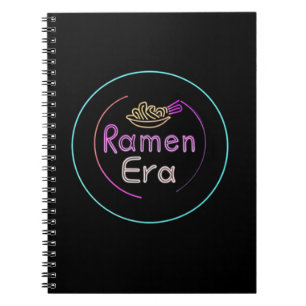 Cuaderno RAMEN ERA, comida japonesa, ESTILO NEON