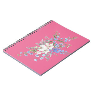 Cuaderno Ramo de Flores de Orquídea, Floral Acuarela