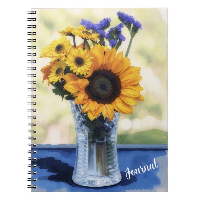 Cuaderno Ramo de Flores Diario de Amante de las Flores (Frente)