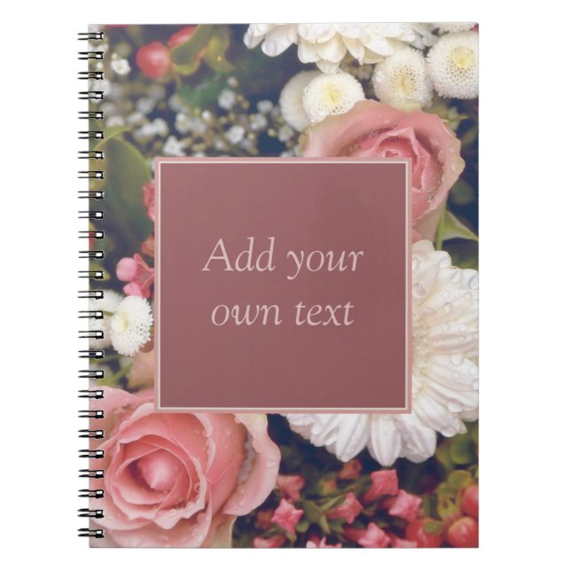 Cuaderno Ramo de flores románticas (Frente)