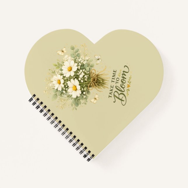 Cuaderno Ramo de flores silvestres blancas (Anverso)