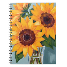 Cuaderno Ramo de Girasoles | Floral Acuarela Amarilla