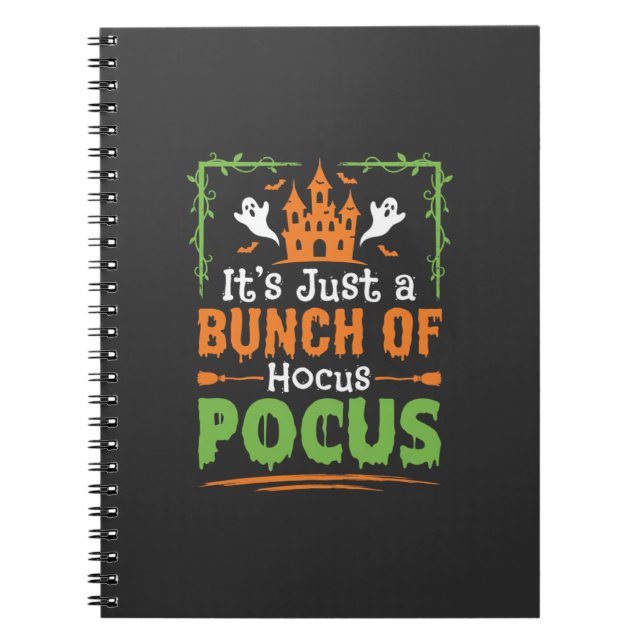 Cuaderno Ramo de Halloween de Trucos y Engaños (Frente)