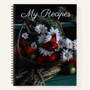Cuaderno Ramo de mariposa Mis recetas