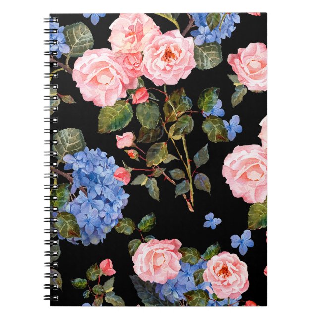 Cuaderno Ramo de rosas victorianas. (Frente)