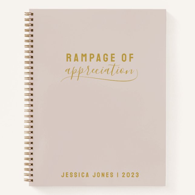 Cuaderno Rampage of Appreciation Pink Journal (Anverso)
