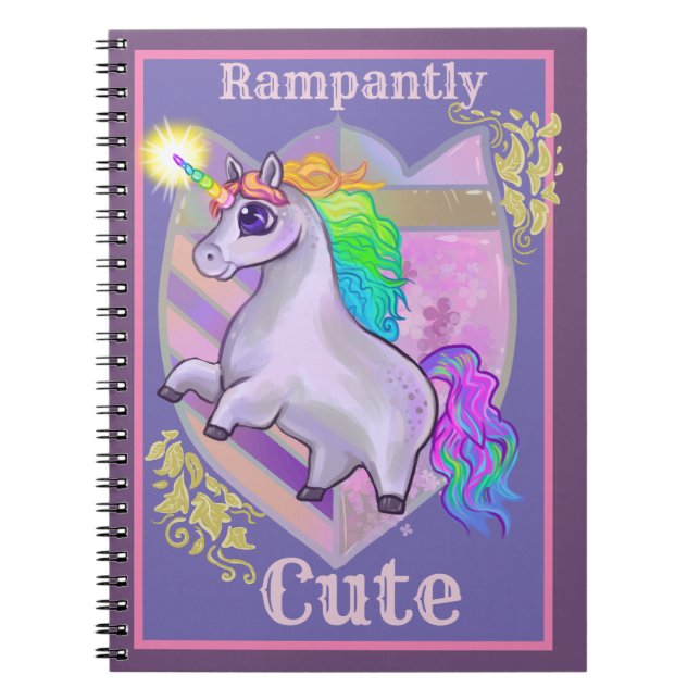 Cuaderno Rampantly Cute Unicorn (Frente)