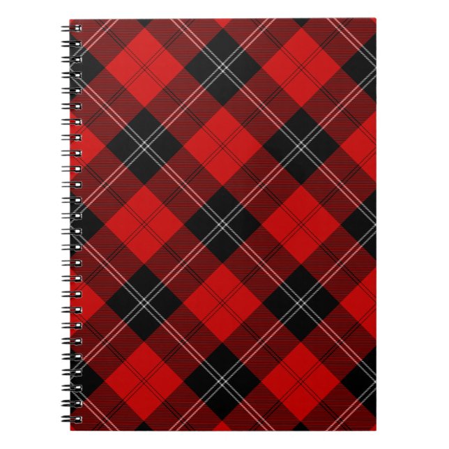Cuaderno Ramsay tartan red black plon (Frente)