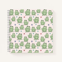 Cuaderno Rana Acuarela Rosa Caprichosa para Niños