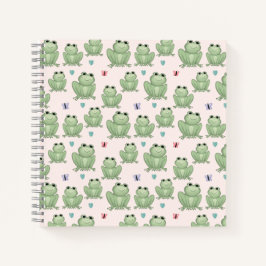 Cuaderno Rana Acuarela Rosa Caprichosa para Niños