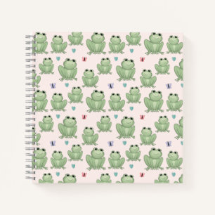 Cuaderno Rana Acuarela Rosa Caprichosa para Niños