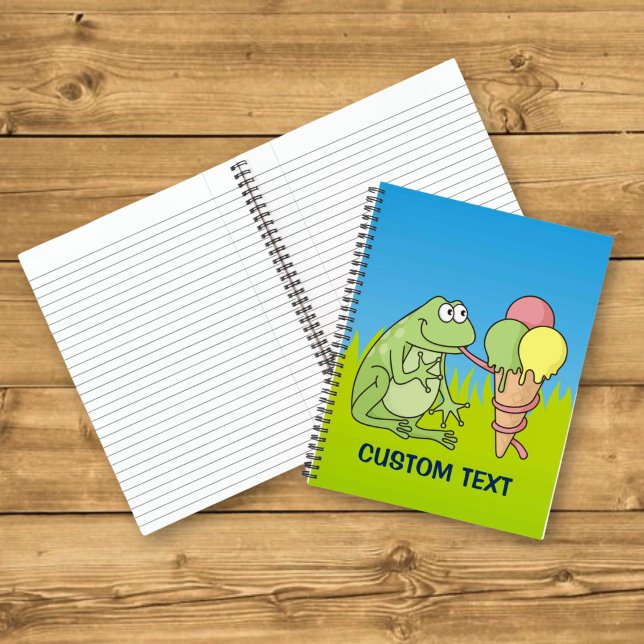 Cuaderno Rana con helado (Subido por el creador)