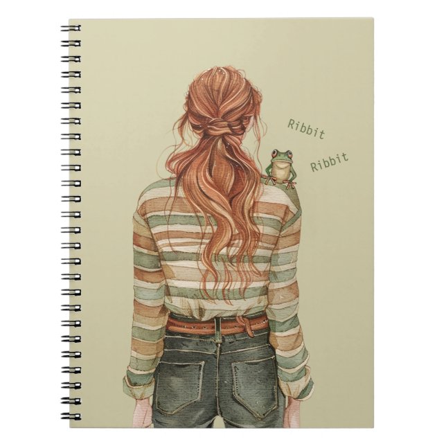 Cuaderno Rana croar pelirroja hembra (Frente)