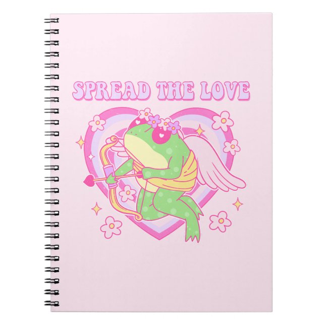 Cuaderno Rana Cupido - Esparce el amor (Frente)