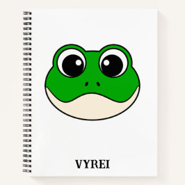Cuaderno Rana Cute Sonriente