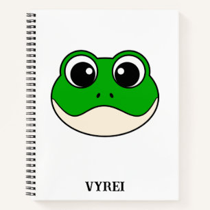 Cuaderno Rana Cute Sonriente