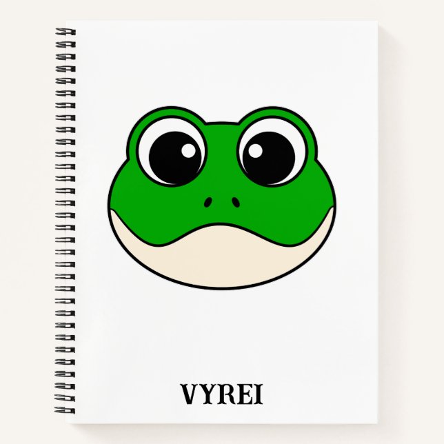 Cuaderno Rana Cute Sonriente (Anverso)
