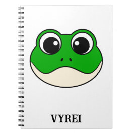 Cuaderno Rana Cute Sonriente