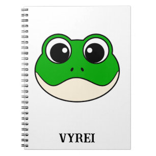 Cuaderno Rana Cute Sonriente